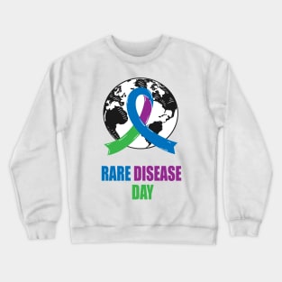 Rare Disease Day 2024 - Rare Disease Awareness Crewneck Sweatshirt